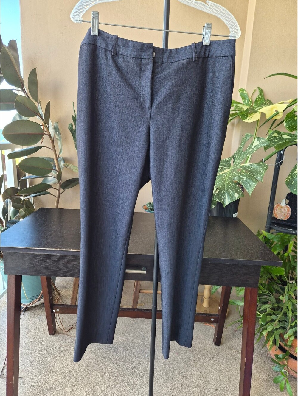 Tahari Arthur S. Levine Gray Tailored Stretch Dress Pants Waist 32